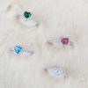 BS9001 ARGENT S925 COEUR DISPO EN PLUSIEURS COLORIS – Image 9