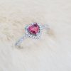 BS9001 ARGENT S925 COEUR DISPO EN PLUSIEURS COLORIS – Image 6