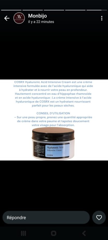 Cosrx Hyaluronic Acid Intensive Cream – Image 2