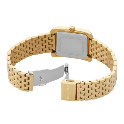 Michael Kors Emery MK4826 Montre à trois aiguilles en acier inoxydable pour femme Doré – Image 3