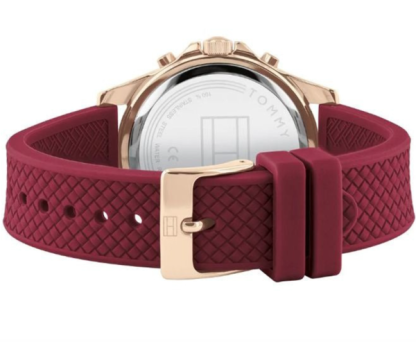 Tommy Hilfiger Haven Quartz White Dial Red Rubber Strap - Montre femme – Image 2