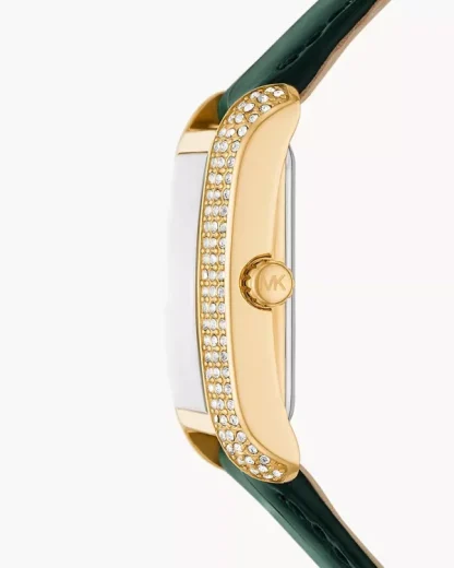 Montre Emery de Michael Kors à trois aiguilles en cuir façon croco, vert, MK4697 – Image 3
