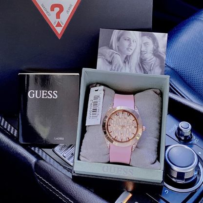 GUESS CLARITY PINK TONE SILICONE STRAP WOMEN’S WATCH - GW0109L2 - – Image 2