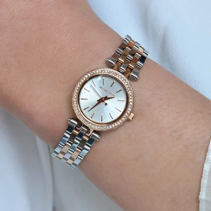 Montre Mini Michael kors Pour Femme argenté, rose gold, MK3298 – Image 2
